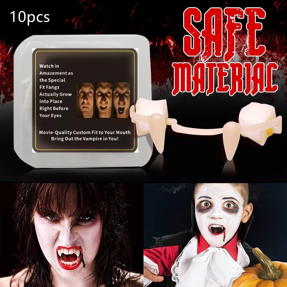 Halloween Vampire Teeth Retractable Fangs Teeth Costume Props