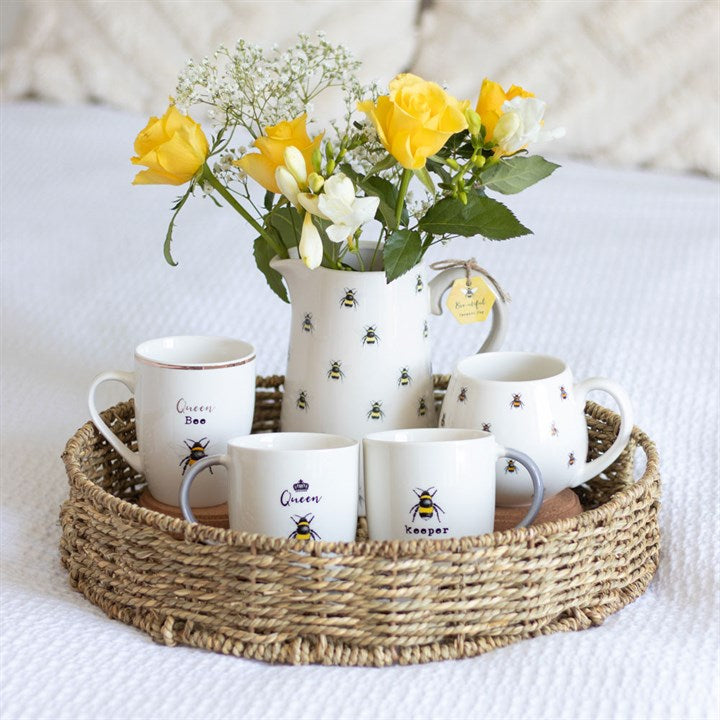 Bee Print Rounded Mug The Gift Witch Shop