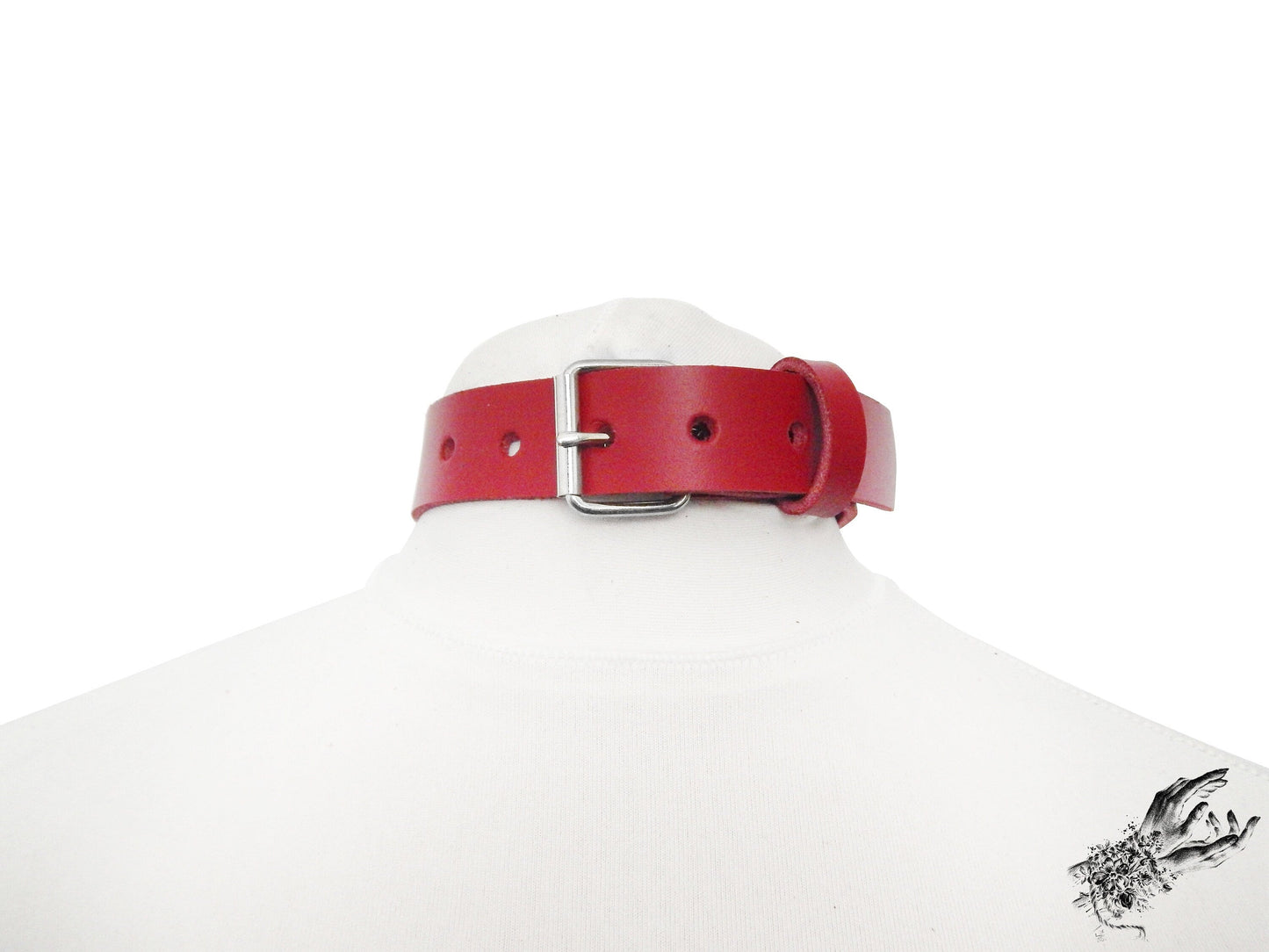 Red Double O Ring Choker