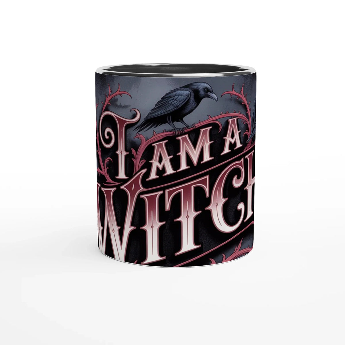 🖤 Gothic Witch’s Ceramic Mug – 11oz Black Magic Coffee Cup ☕✨ | Witchy Gift for Spellcasters & Gothic Lovers