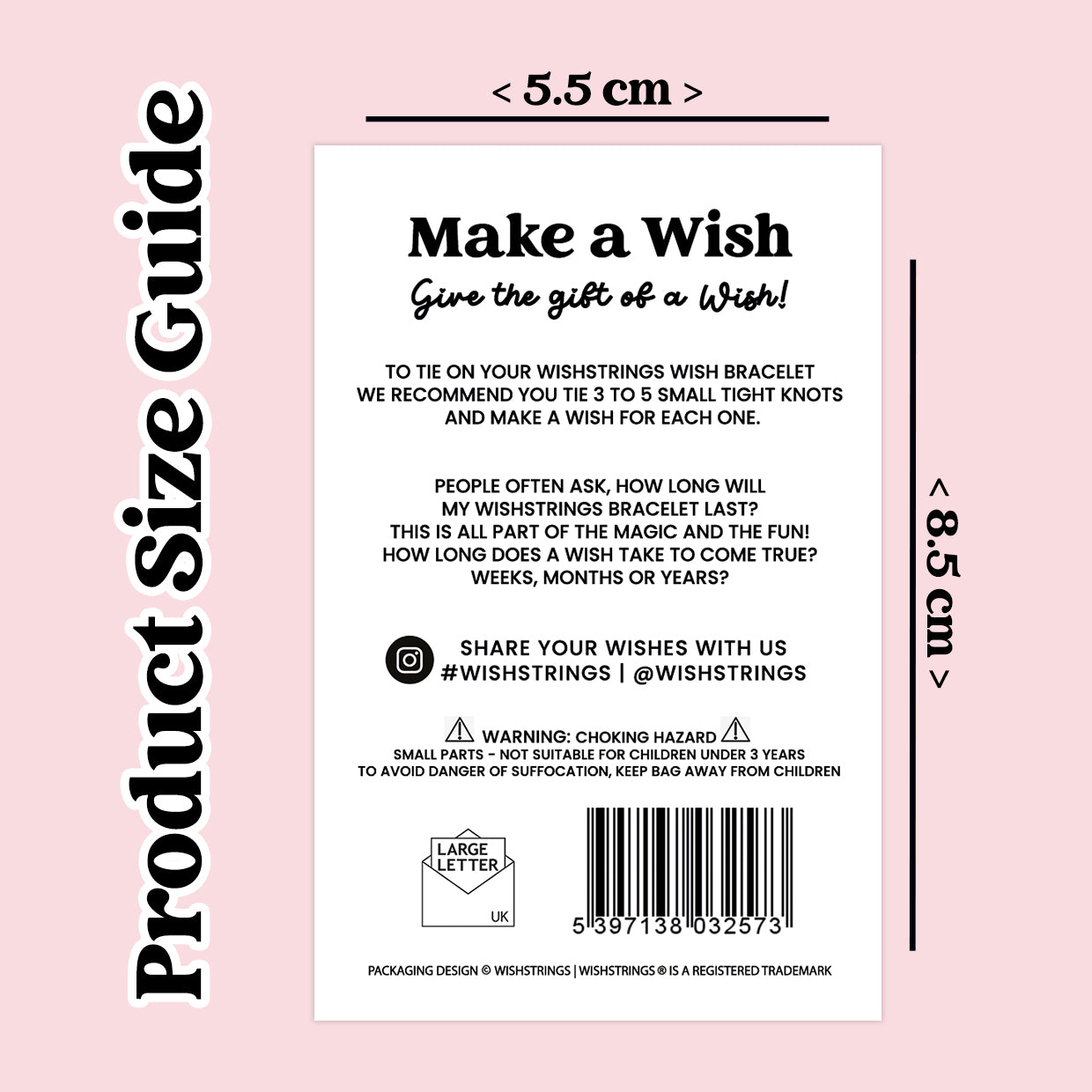 Wish Bracelet | Magical Friendship Waxed Cotton Band with Letterbox Friendly Gift Card for Her