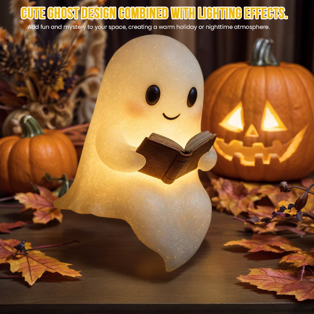 Cute LED Ghost Night Light Children's Nightlight  Halloween Decoration Ghost Lamp Warm Light