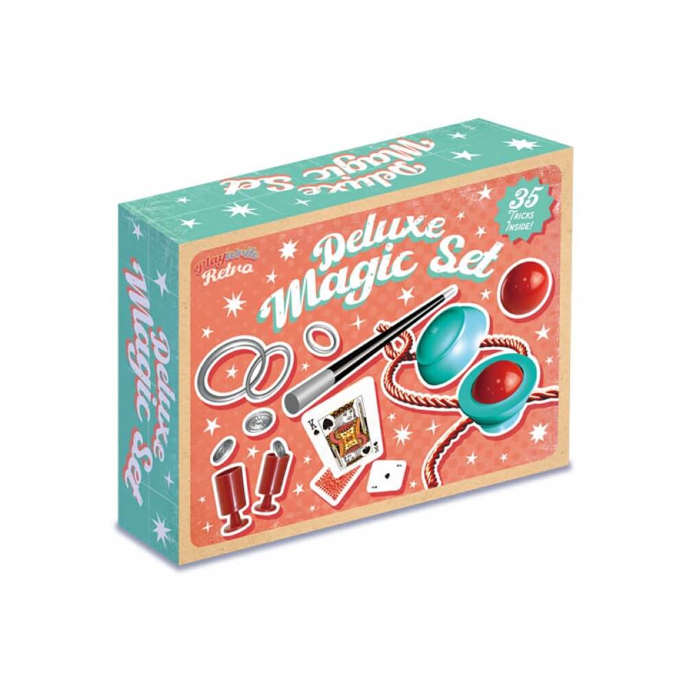 Children's Deluxe Magic Set with 35 Tricks & Magic Wand for Ages 3+