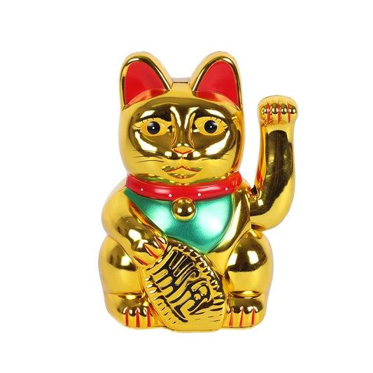 6 Inch Gold Money Cat The Gift Witch Shop