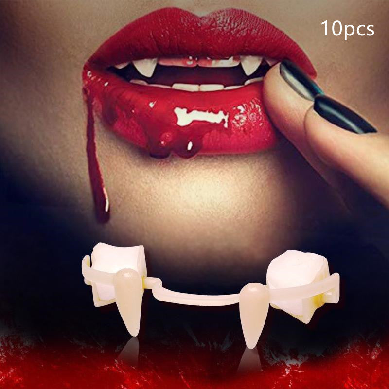 Halloween Vampire Teeth Retractable Fangs Teeth Costume Props
